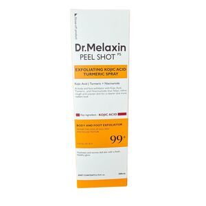 Dr.Melaxin Peel Shot Exfoliating Kojic Acid Turmeric Spray, a body and foot exfo
